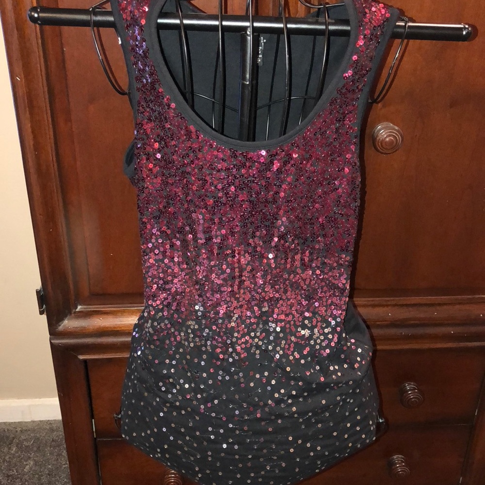 Sequins Tank.